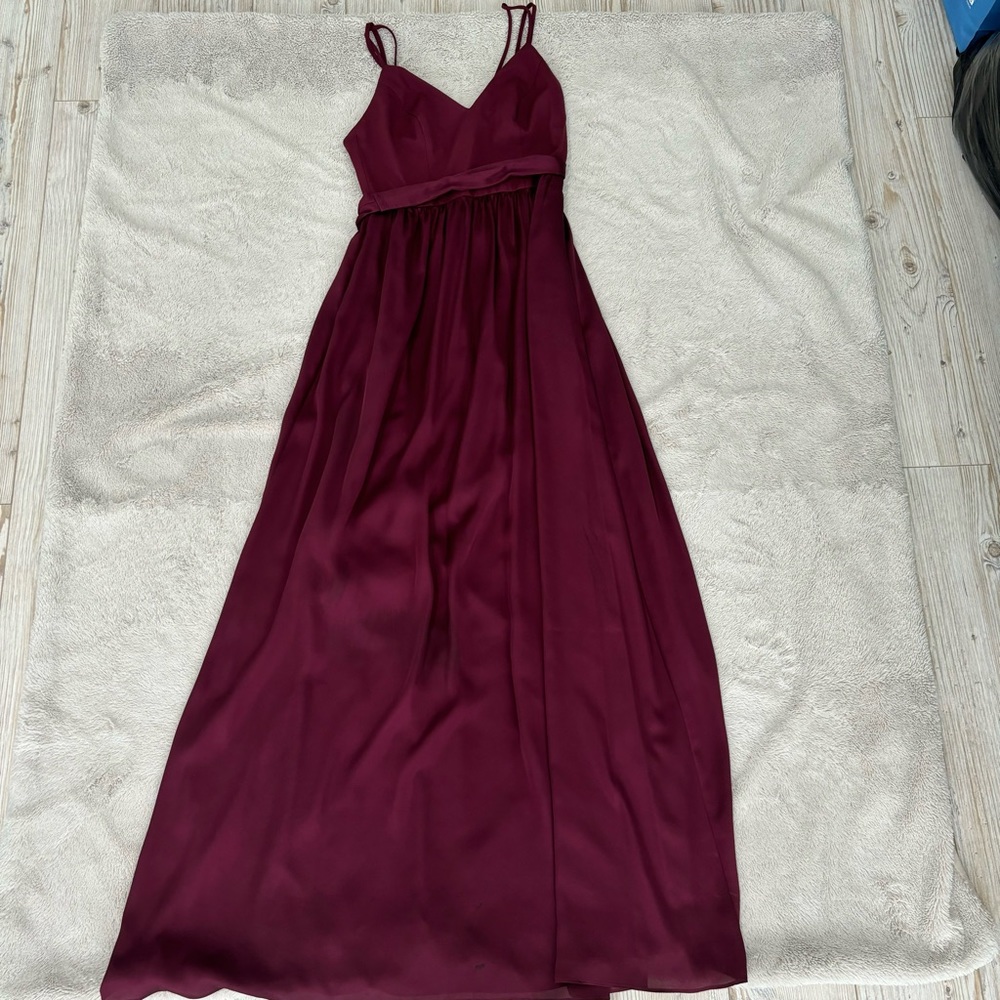 David’s Bridal DB Studio Celebrate Burgundy Bridesmaid Dress